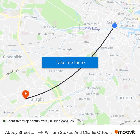 Abbey Street Lower to William Stokes And Charlie O'Toole Day Unit map