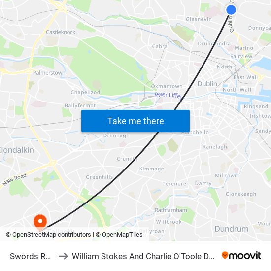 Swords Road to William Stokes And Charlie O'Toole Day Unit map