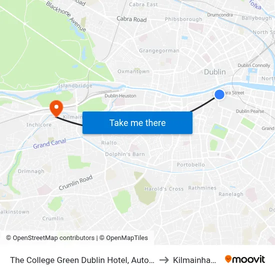 The College Green Dublin Hotel, Autograph Collection to Kilmainham Bank map