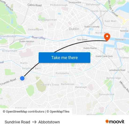Sundrive Road to Abbotstown map
