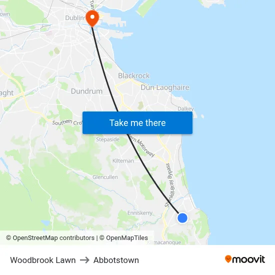 Woodbrook Lawn to Abbotstown map