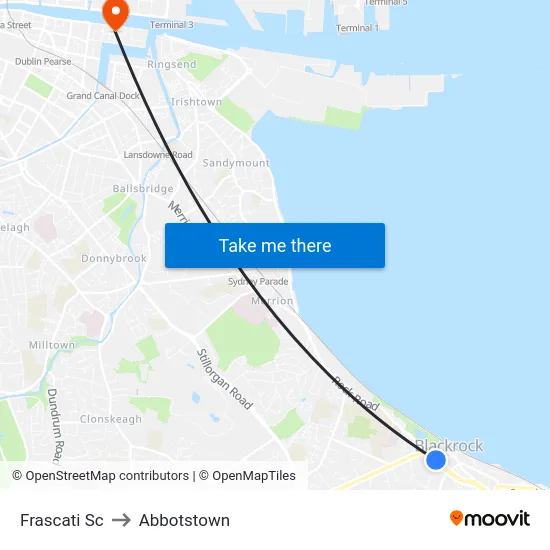 Frascati Sc to Abbotstown map