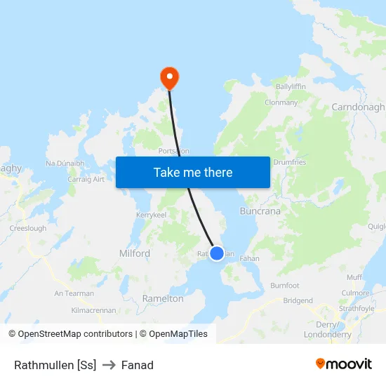 Rathmullen [Ss] to Fanad map