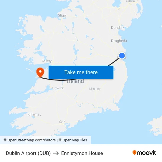 Dublin Airport (DUB) to Ennistymon House map