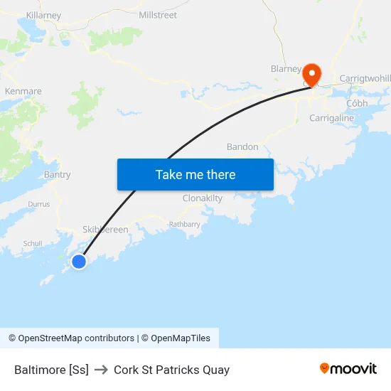 Baltimore [Ss] to Cork St Patricks Quay map