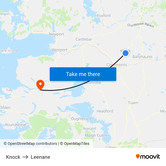 Knock to Leenane map