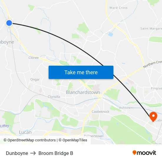 Dunboyne to Broom Bridge B map