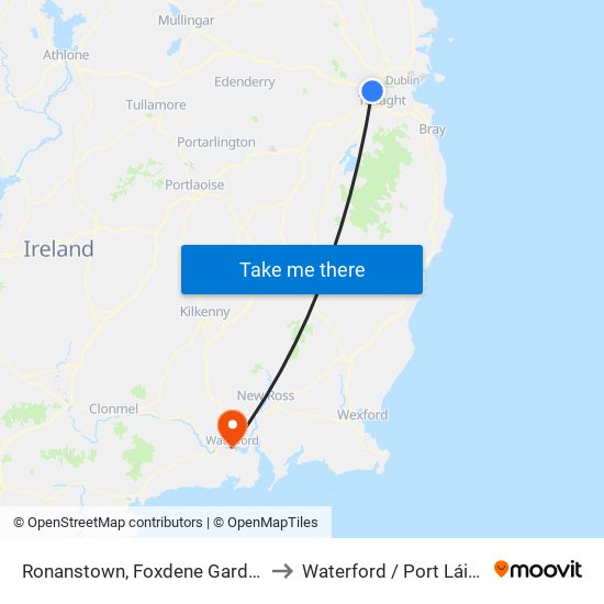 Ronanstown, Foxdene Gardens to Waterford / Port Láirge map