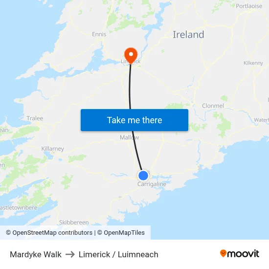 Mardyke Walk to Limerick / Luimneach map