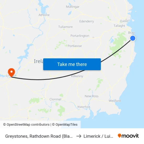 Greystones, Rathdown Road (Blacklion Manor) to Limerick / Luimneach map