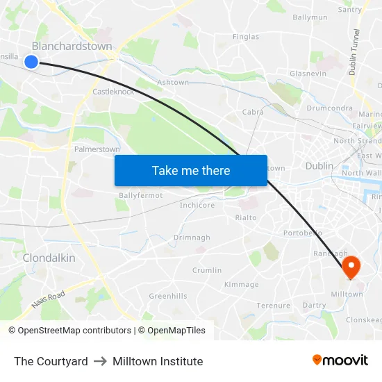 The Courtyard to Milltown Institute map