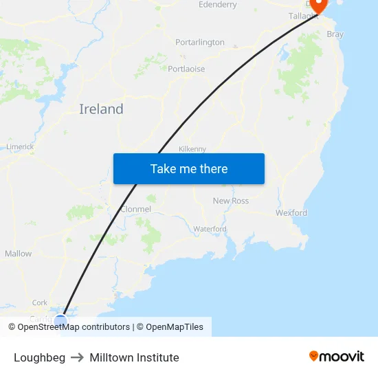 Loughbeg to Milltown Institute map
