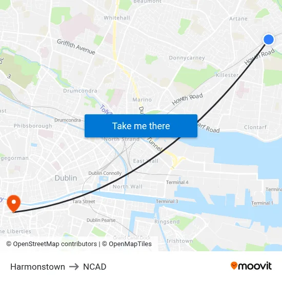 Harmonstown to NCAD map