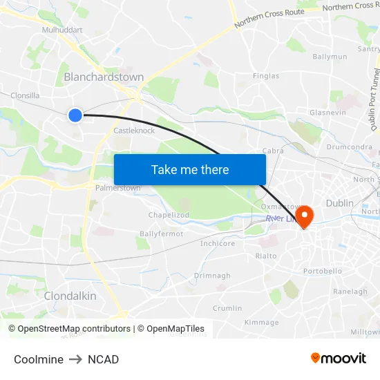 Coolmine to NCAD map