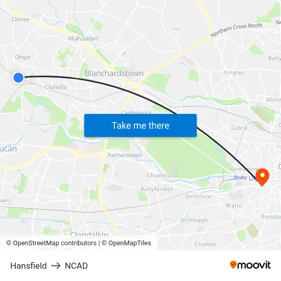Hansfield to NCAD map