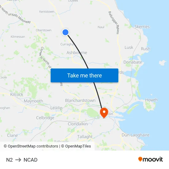 N2 to NCAD map