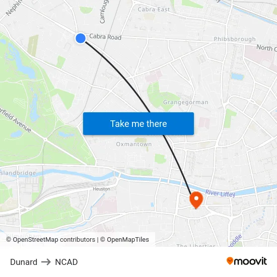 Dunard to NCAD map