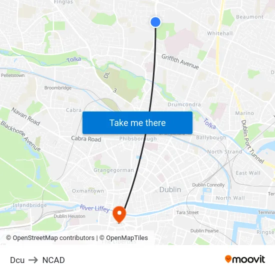 Dcu to NCAD map