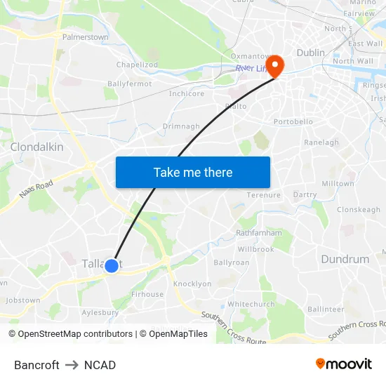 Bancroft to NCAD map