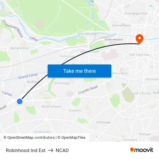 Robinhood Ind Est to NCAD map