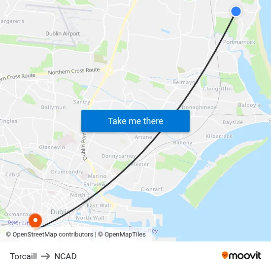 Torcaill to NCAD map