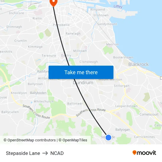 Stepaside Lane to NCAD map