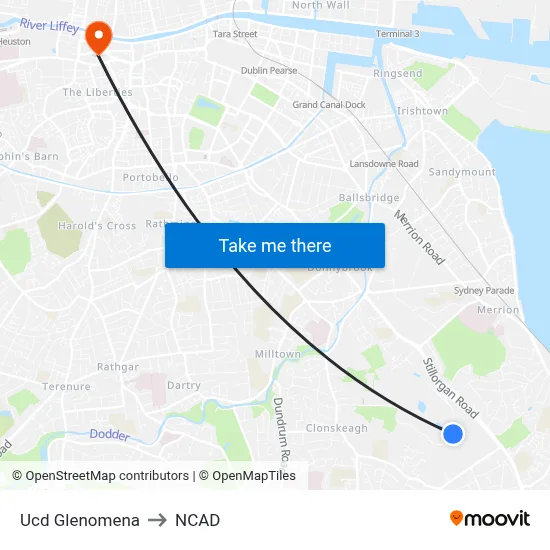 Ucd Glenomena to NCAD map