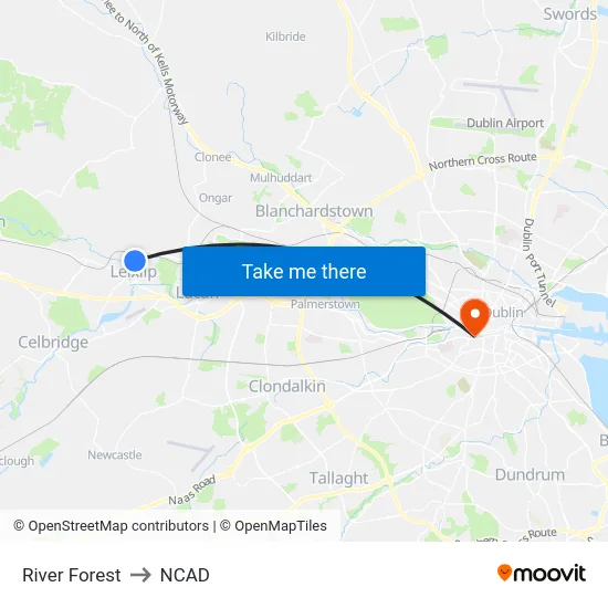 River Forest to NCAD map