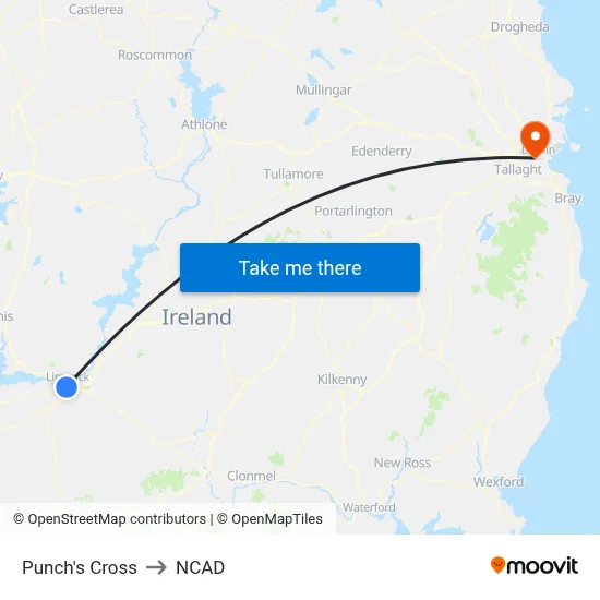 Punch's Cross to NCAD map