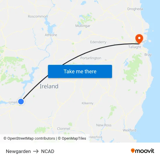 Newgarden to NCAD map