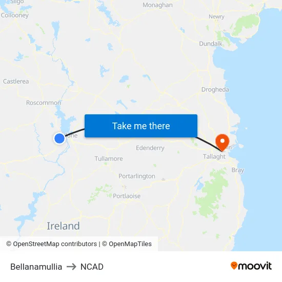Bellanamullia to NCAD map