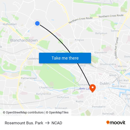 Rosemount Bus. Park to NCAD map