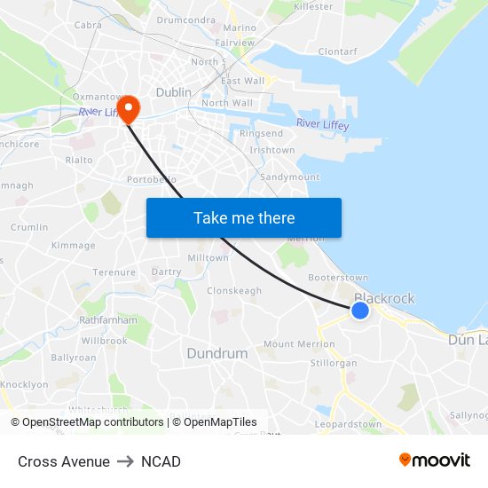 Cross Avenue to NCAD map