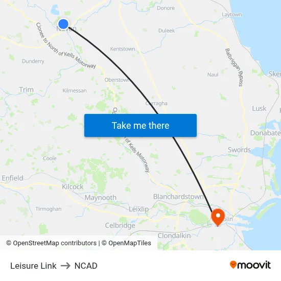 Leisure Link to NCAD map