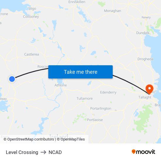 Level Crossing to NCAD map