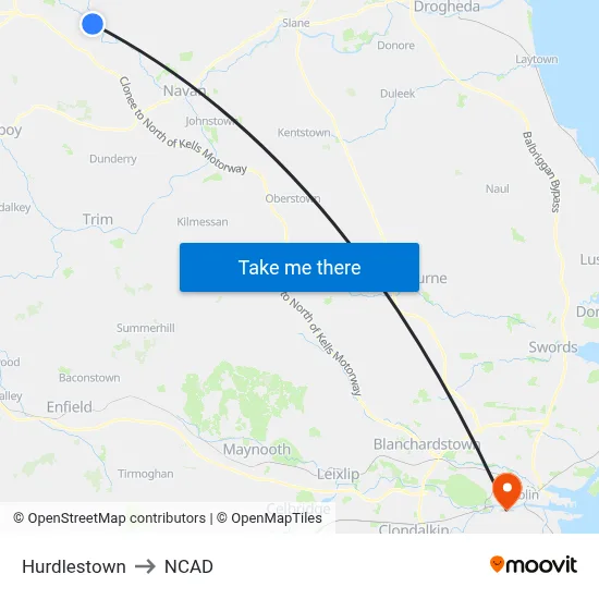 Hurdlestown to NCAD map