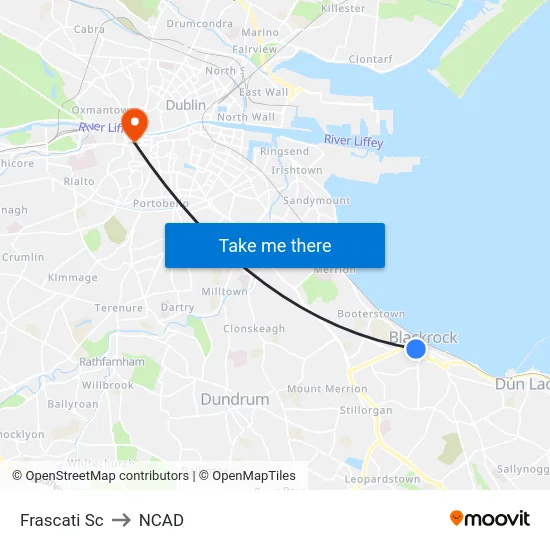 Frascati Sc to NCAD map