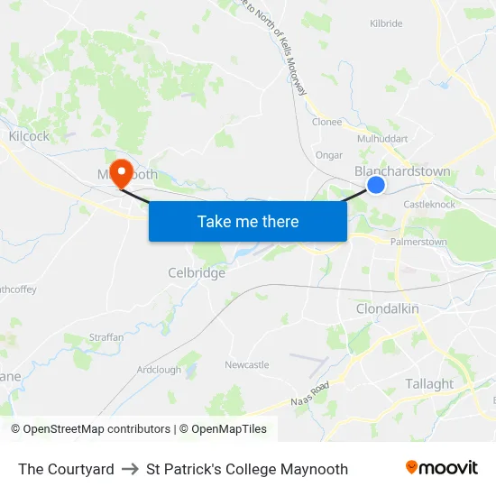 The Courtyard to St Patrick's College Maynooth map