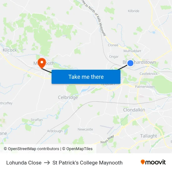 Lohunda Close to St Patrick's College Maynooth map