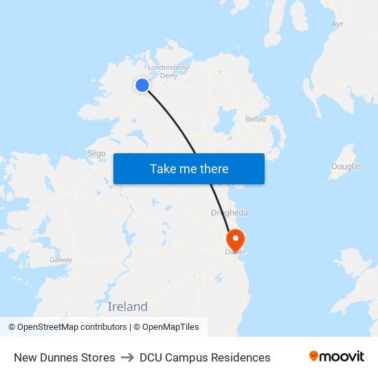 New Dunnes Stores to DCU Campus Residences map