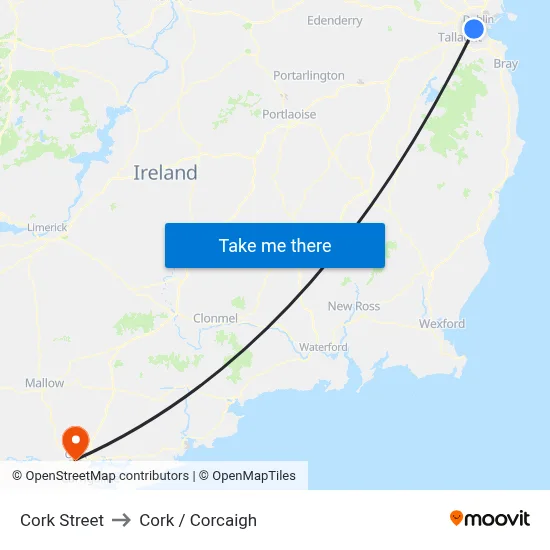 Cork Street to Cork / Corcaigh map