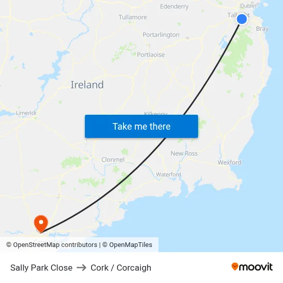 Sally Park Close to Cork / Corcaigh map