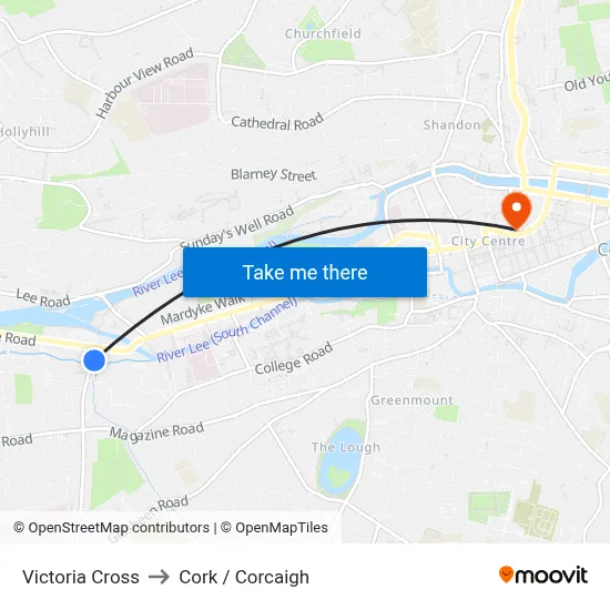 Victoria Cross to Cork / Corcaigh map