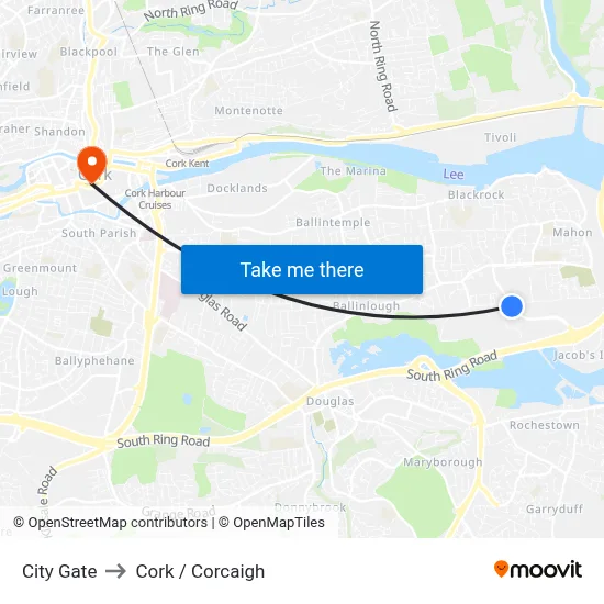 City Gate to Cork / Corcaigh map