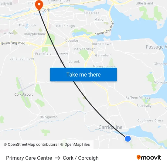 Primary Care Centre to Cork / Corcaigh map