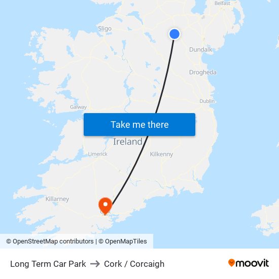 Long Term Car Park to Cork / Corcaigh map