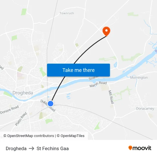 Drogheda to St Fechins Gaa map