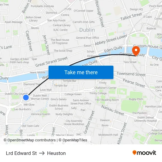 Lrd Edward St to Heuston map
