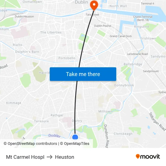 Mt Carmel Hospl to Heuston map