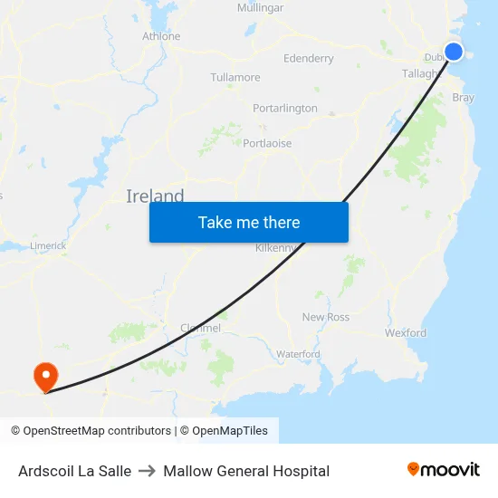 Ardscoil La Salle to Mallow General Hospital map